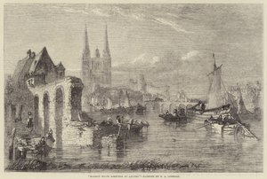 Bateaux de Marché Arrivant à Angers - Edward Angelo Goodall